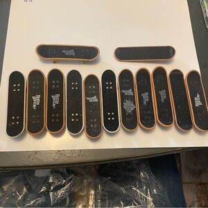 Tech Deck Fingerboard Skateboard Set and tools and wheels stickers see pics
